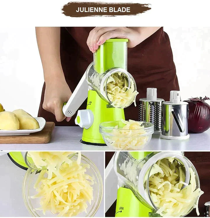 TABLE TOP DRUM GRATER Vegetable Cutter and Slicer